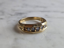 Load image into Gallery viewer, Mens Vintage Estate 14K Yellow Gold Diamond Ring 5.0g E7380