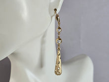 Load image into Gallery viewer, Pr Womens Vintage Estate 14K Yellow Gold Modernist Dangle Earrings, 3.9g E7381