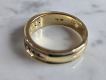 Load image into Gallery viewer, Mens Vintage Estate 14K Yellow Gold Diamond Ring 6.1g E7382