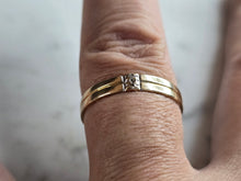 Load image into Gallery viewer, Mens Vintage Estate 14k Yellow Gold Diamond Ring 2.2g  #E7403
