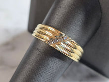 Load image into Gallery viewer, Mens Vintage Estate 14K Yellow Gold & Diamond Ring 3.3g E7438