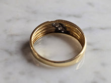 Load image into Gallery viewer, Mens Vintage Estate 14K Yellow Gold & Diamond Ring 3.3g E7438