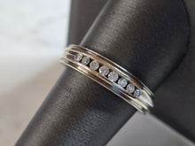 Load image into Gallery viewer, Mens Vintage Estate 14K White Gold Diamond Ring, 5.0g E7441