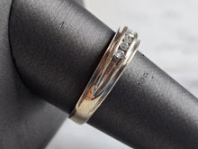 Load image into Gallery viewer, Mens Vintage Estate 14K White Gold Diamond Ring, 5.0g E7441