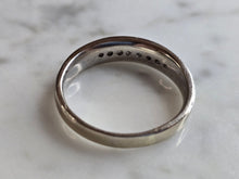 Load image into Gallery viewer, Mens Vintage Estate 14K White Gold Diamond Ring, 5.0g E7441