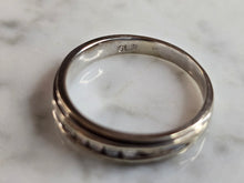 Load image into Gallery viewer, Mens Vintage Estate 14K White Gold Diamond Ring, 5.0g E7441