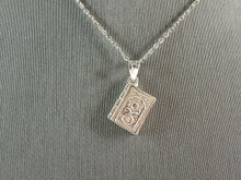Load image into Gallery viewer, Sterling Silver Jewish Judaica Hebrew Torah Charm Pendant Necklace 3.6g E7497