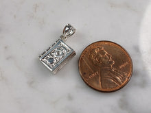 Load image into Gallery viewer, Sterling Silver Jewish Judaica Hebrew Torah Charm Pendant Necklace 3.6g E7497