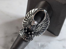 Load image into Gallery viewer, Mens Estate Sterling Silver Eagle Ring 21.4g E7842