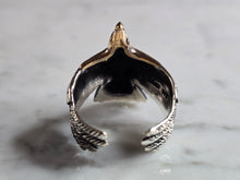 Load image into Gallery viewer, Mens Sterling Silver Two Tone Eagle Ring 8.6g E7849