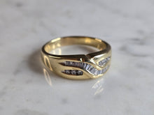 Load image into Gallery viewer, Mens Vintage Estate 14K Yellow Gold Diamond Ring 10.2g E7939