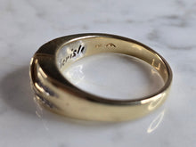 Load image into Gallery viewer, Mens Vintage Estate 14K Yellow Gold Diamond Ring 10.2g E7939