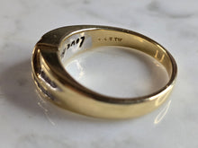 Load image into Gallery viewer, Mens Vintage Estate 14K Yellow Gold Diamond Ring 10.2g E7939