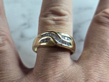 Load image into Gallery viewer, Mens Vintage Estate 14K Yellow Gold Diamond Ring 10.2g E7939