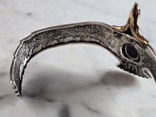 Load image into Gallery viewer, Sterling Silver Modernist Eagle Bird Cuff Bracelet 27.5g E7957