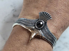 Load image into Gallery viewer, Sterling Silver Modernist Eagle Bird Cuff Bracelet 27.5g E7957