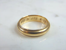 Load image into Gallery viewer, VINTAGE ESTATE 14K GOLD WEDDING BAND RING 6.0g  E1031