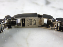 Load image into Gallery viewer, Mens Vintage Estate Heavy 14K White Gold Diamond Bracelet 48.4g E1046