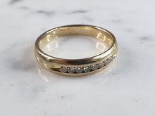 Load image into Gallery viewer, Mens Vintage Estate 14k Yellow Gold Diamond Ring 4.8g  #E1085