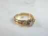 Load image into Gallery viewer, Unique Women's Vintage Estate 14K Yellow Gold Diamond Engagement Ring, 3.4g #E1206