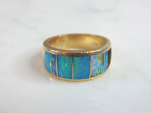 Load image into Gallery viewer, Unique Vintage Estate Women's 14K Gold Ring W/ Opal 7.5g E1216
