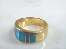 Load image into Gallery viewer, Unique Vintage Estate Women's 14K Gold Ring W/ Opal 7.5g E1216