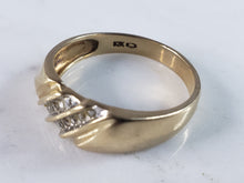 Load image into Gallery viewer, Mens Vintage Estate 10k Yellow Gold Diamond Ring 4.2g #E1280