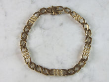 Load image into Gallery viewer, Mens Vintage Estate 14K Yellow Gold Chain Bracelet 20.3g E2189