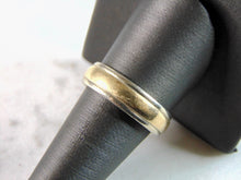 Load image into Gallery viewer, Mens Vintage Estate 14K Yellow & White Gold Wedding Ring 8.4g E2321