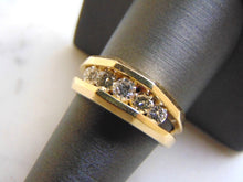 Load image into Gallery viewer, MENS VINTAGE ESTATE 14K GOLD DIAMOND RING 7.8g E2494