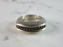 Load image into Gallery viewer, Mens Vintage Estate Heavy Sterling Silver Modernist Ring 11.3g E2582