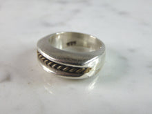 Load image into Gallery viewer, Mens Vintage Estate Heavy Sterling Silver Modernist Ring 11.3g E2582