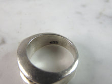 Load image into Gallery viewer, Mens Vintage Estate Heavy Sterling Silver Modernist Ring 11.3g E2582