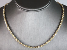 Load image into Gallery viewer, Lovely Vintage Estate 10K Yellow Gold Rope Chain Necklace 22.5g E2629