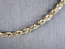 Load image into Gallery viewer, Lovely Vintage Estate 10K Yellow Gold Rope Chain Necklace 22.5g E2629