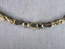 Load image into Gallery viewer, Lovely Vintage Estate 10K Yellow Gold Rope Chain Necklace 22.5g E2629