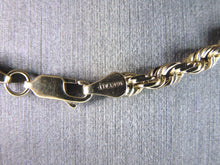 Load image into Gallery viewer, Lovely Vintage Estate 10K Yellow Gold Rope Chain Necklace 22.5g E2629
