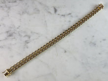 Load image into Gallery viewer, Mens Vintage Estate 14K Yellow Gold Chain Link Bracelet 22g E2631