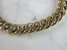 Load image into Gallery viewer, Mens Vintage Estate 14K Yellow Gold Chain Link Bracelet 22.6g E2632