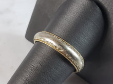 Load image into Gallery viewer, Mens Vintage Estate 14K Yellow & White Gold Wedding Ring 5.8g E2822
