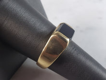 Load image into Gallery viewer, Mens Vintage Estate 14K Yellow Gold Onyx Ring 8.4g E2909