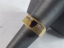 Load image into Gallery viewer, Mens Vintage Estate 14K Yellow Gold Diamond & Citrine Ring 9.4g #E2910
