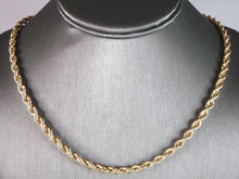Load image into Gallery viewer, Mens Vintage Estate 14K Yellow Gold  Rope Necklace 39.2g E3116