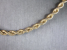 Load image into Gallery viewer, Mens Vintage Estate 14K Yellow Gold  Rope Necklace 39.2g E3116