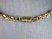 Load image into Gallery viewer, Mens Vintage Estate 14K Yellow Gold  Rope Necklace 39.2g E3116