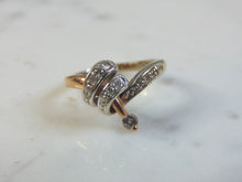 Load image into Gallery viewer, Exquisite Vintage Estate Women's 14K White & Rose Gold, Diamond Ring, 3.0g E3241