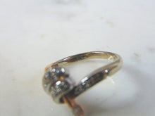 Load image into Gallery viewer, Exquisite Vintage Estate Women's 14K White & Rose Gold, Diamond Ring, 3.0g E3241