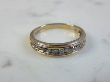 Load image into Gallery viewer, Mens Vintage Estate 14k White Gold Diamond Ring 4.3g #E3297