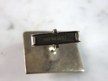Load image into Gallery viewer, Mens Vintage Estate Sterling Silver Modernist Onyx Cufflinks 22.3g E3335
