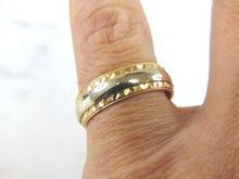 Load image into Gallery viewer, Mens Vintage Estate 14K White & Yellow Gold Wedding Band Ring, 7.3g E3417